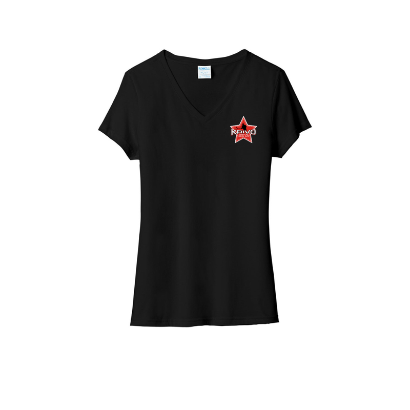Load image into Gallery viewer, Krivo Hockey Women's Tri-Blend V-Neck Tee
