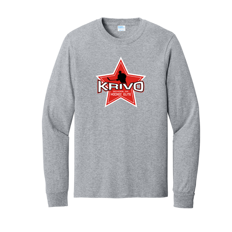 Load image into Gallery viewer, Krivo Hockey Long Sleeve Core Cotton Tee
