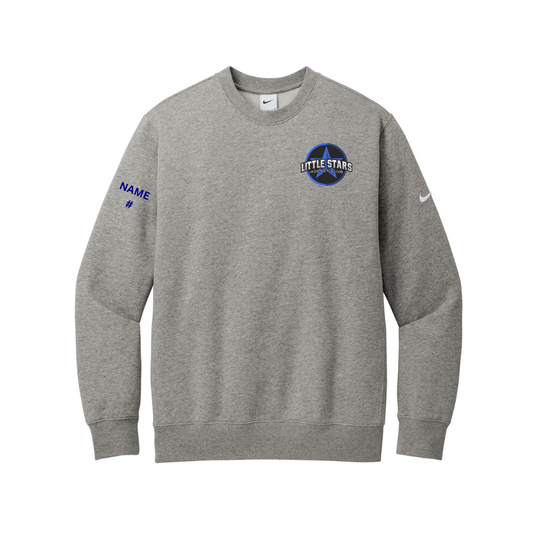 Little Stars Nike Club Fleece Sleeve Swoosh Crew