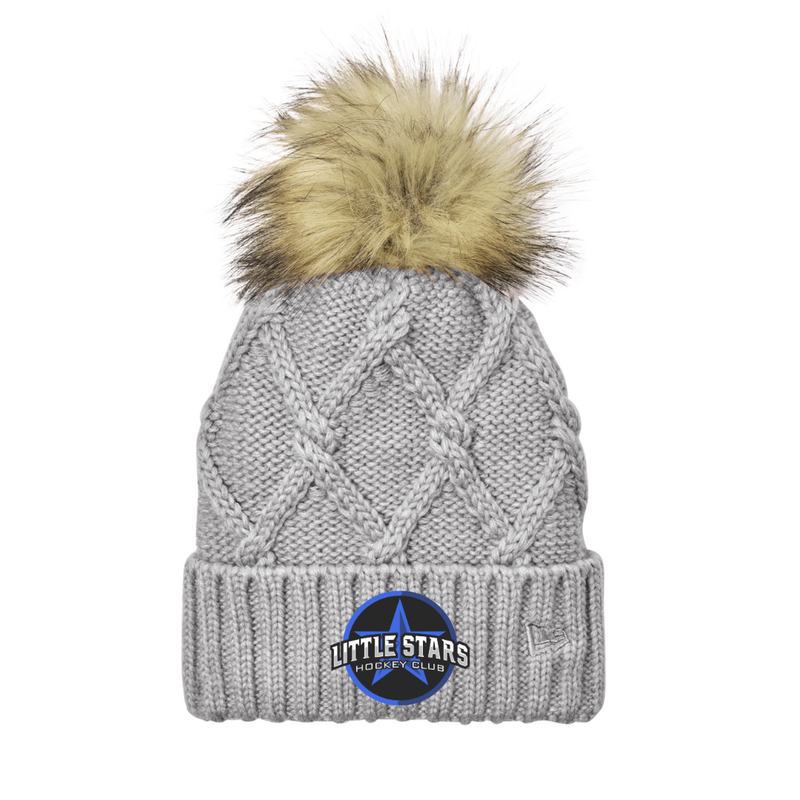Load image into Gallery viewer, Little Stars New Era® Faux Fur Pom Beanie
