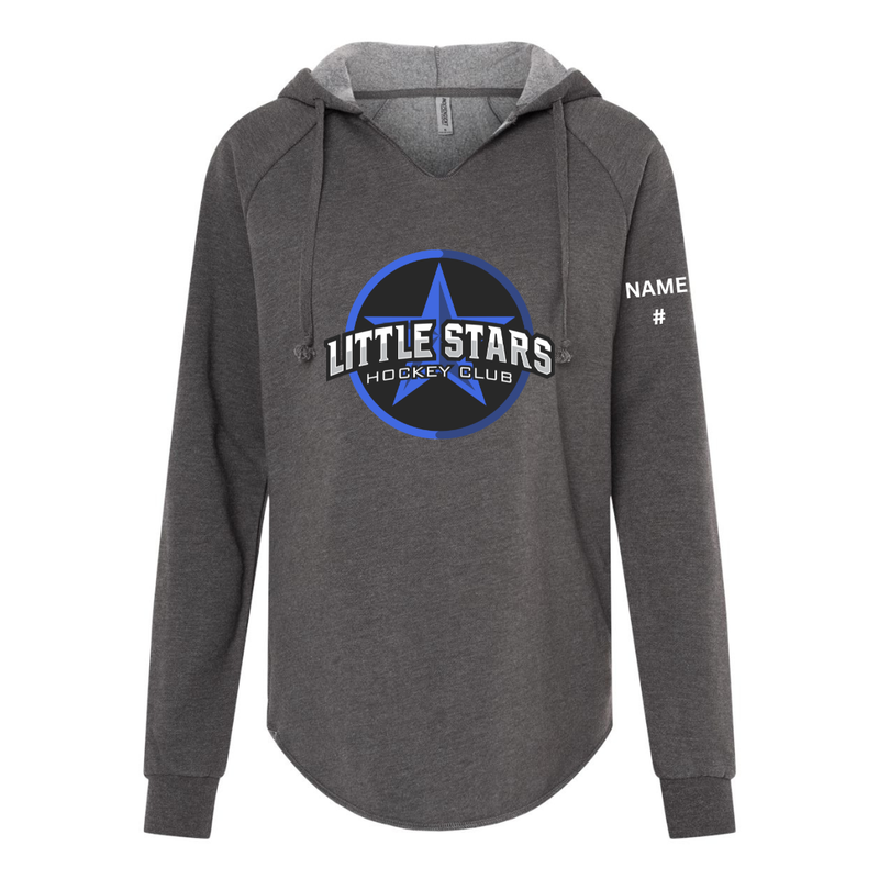 Load image into Gallery viewer, Little Stars Women’s Lightweight California Wave Wash Hooded Sweatshirt
