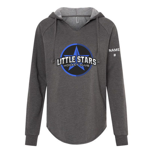 Little Stars Women’s Lightweight California Wave Wash Hooded Sweatshirt