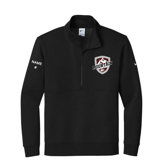 Mountain Select Nike Club Fleece Sleeve Swoosh 1/2-Zip