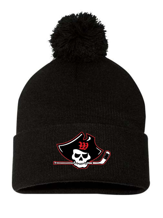 Wellesley Youth Hockey Pom Pom Winter Hats - Sale!