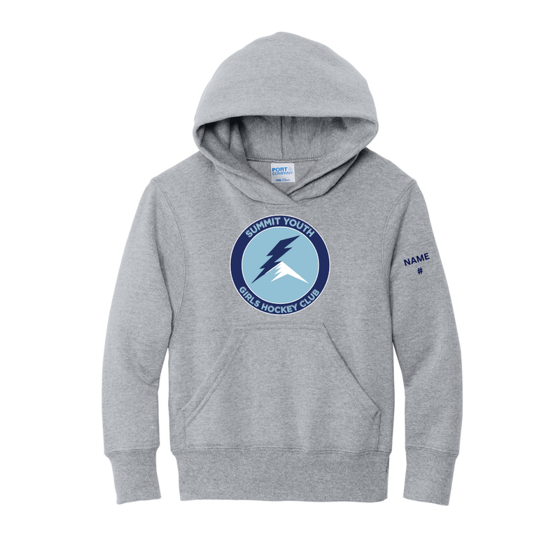 Load image into Gallery viewer, Summit Youth Girls Hockey Club Core Fleece Pullover Hooded Sweatshirt
