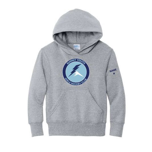 Summit Youth Girls Hockey Club Core Fleece Pullover Hooded Sweatshirt