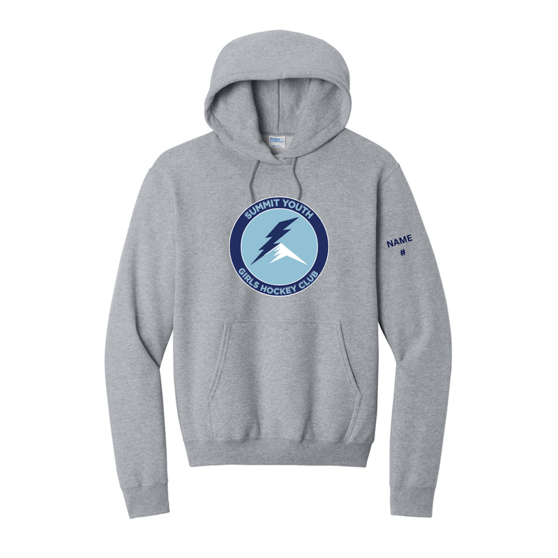 Load image into Gallery viewer, Summit Youth Girls Hockey Club Core Fleece Pullover Hooded Sweatshirt
