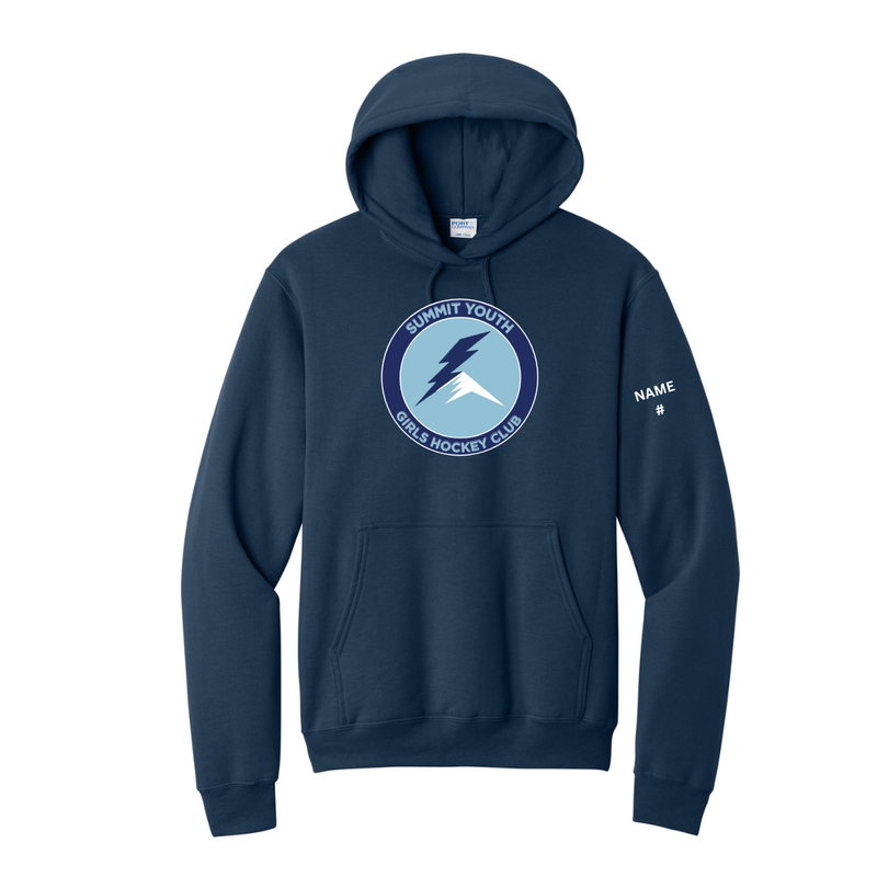 Load image into Gallery viewer, Summit Youth Girls Hockey Club Core Fleece Pullover Hooded Sweatshirt
