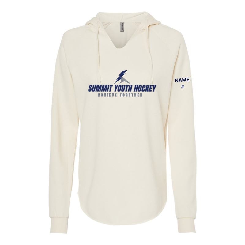 Load image into Gallery viewer, Summit Youth Hockey Women’s Lightweight California Wave Wash Hooded Sweatshirt
