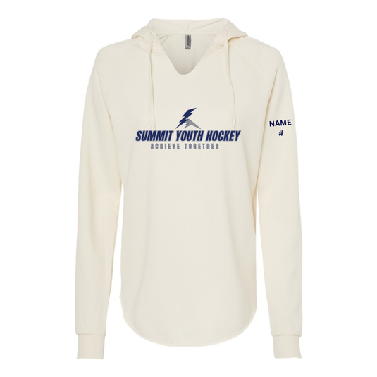 Summit Youth Hockey Women’s Lightweight California Wave Wash Hooded Sweatshirt
