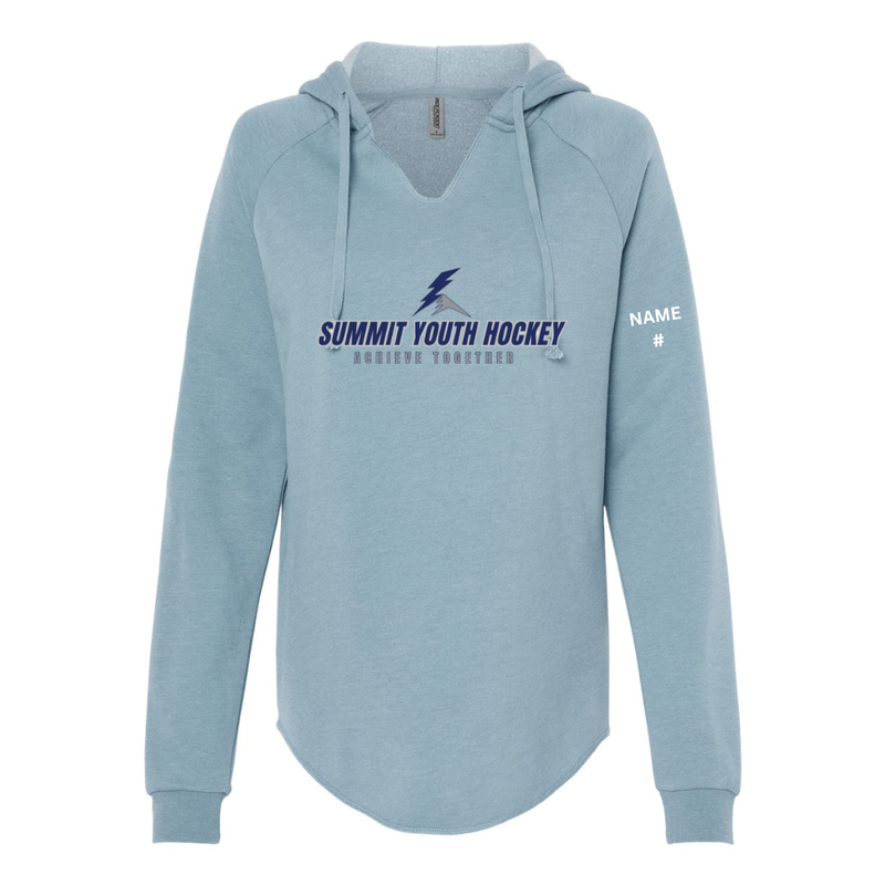 Load image into Gallery viewer, Summit Youth Hockey Women’s Lightweight California Wave Wash Hooded Sweatshirt
