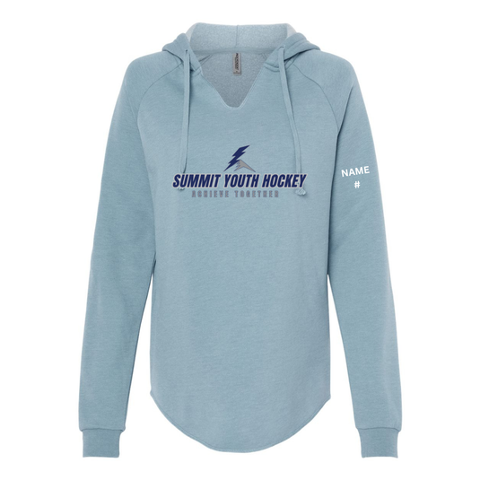 Summit Youth Hockey Women’s Lightweight California Wave Wash Hooded Sweatshirt