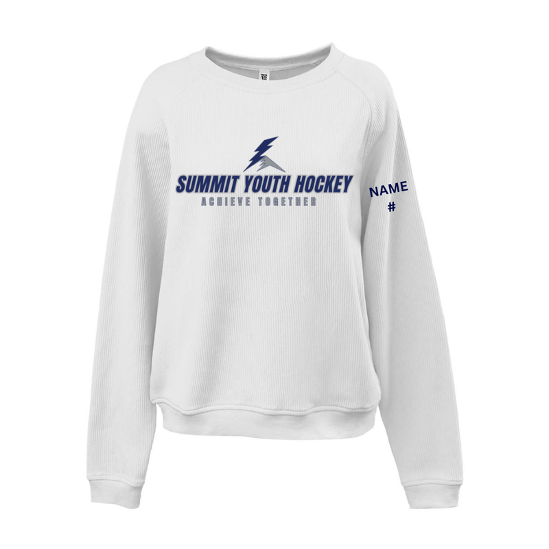 Load image into Gallery viewer, Summit Youth Hockey Women's Modern Cord Crew
