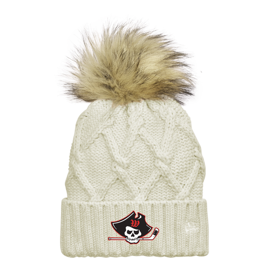 Wellesley Youth Hockey New Era® Faux Fur Pom Beanie