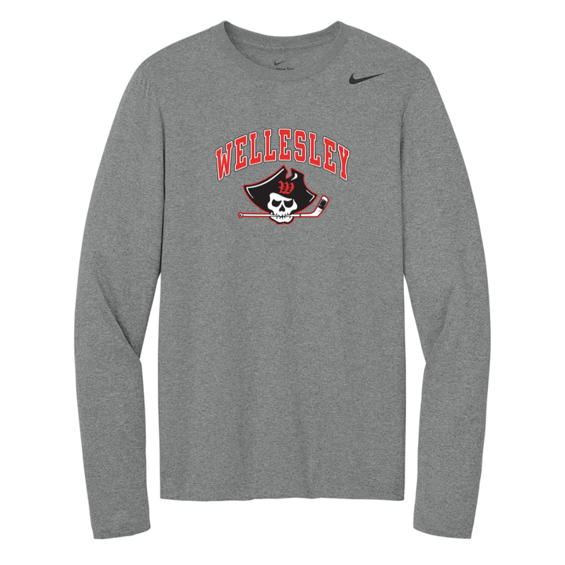 Load image into Gallery viewer, Wellesley Youth Hockey Nike Team rLegend Long Sleeve Tee
