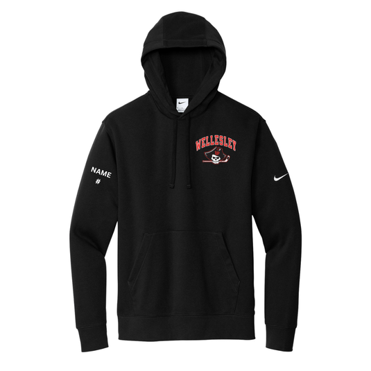 Wellesley Youth Hockey Nike Club Fleece Sleeve Swoosh Pullover Hoodie