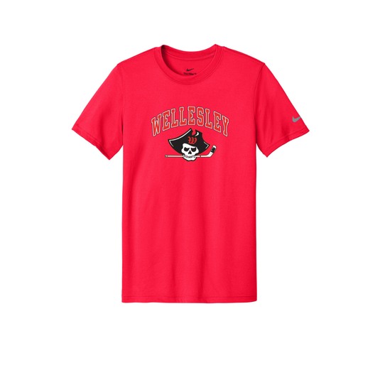 Wellesley Youth Hockey Nike Swoosh Sleeve rLegend Tee
