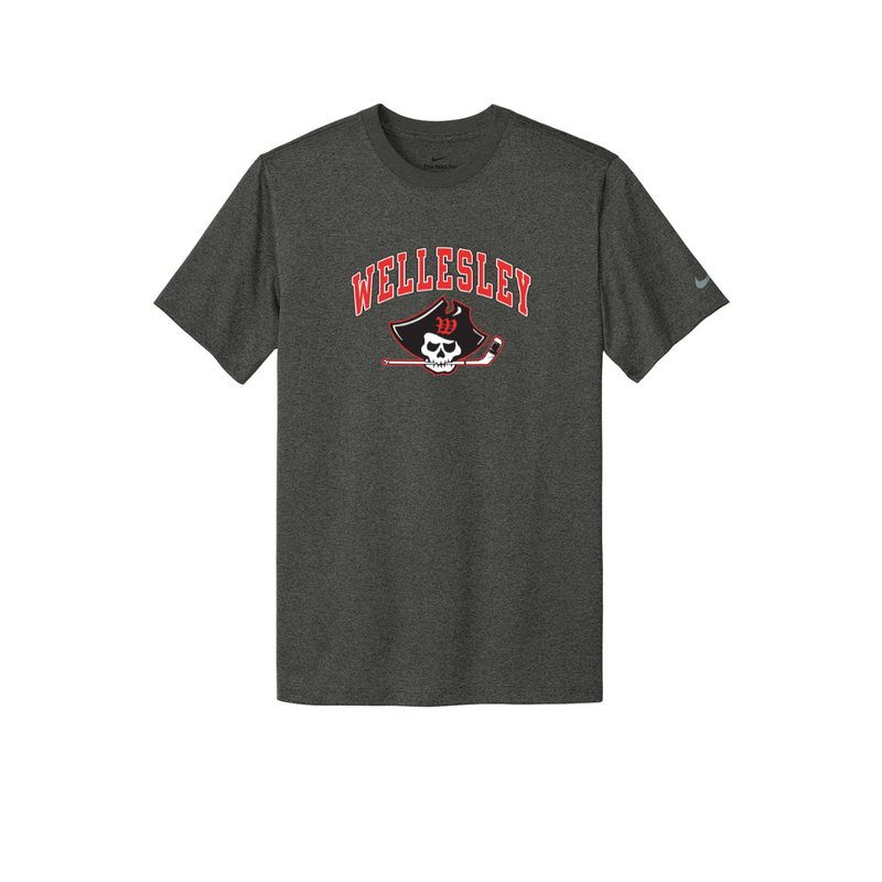 Load image into Gallery viewer, Wellesley Youth Hockey Nike Swoosh Sleeve rLegend Tee
