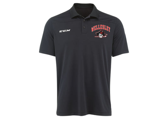 Wellesley Youth Hockey CCM Polo Adult Small - Sale!