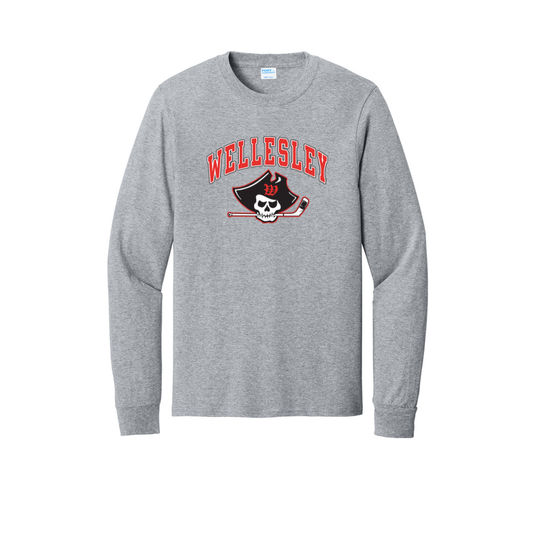 Wellesley Youth Hockey Long Sleeve Core Cotton Tee