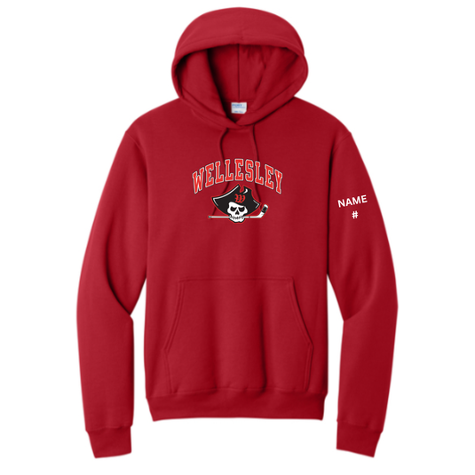 Wellesley Youth Hockey Core Fleece Pullover Hooded Sweatshirt