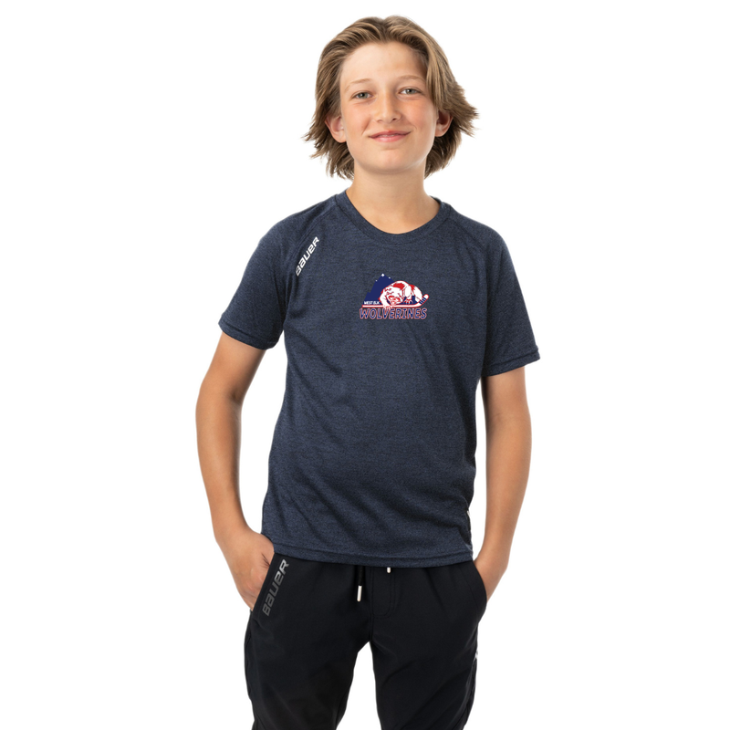 Load image into Gallery viewer, West Elk Wolverines Bauer Team Short Sleeve Tech Tee
