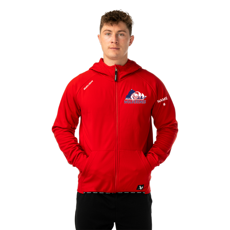 Load image into Gallery viewer, West Elk Wolverines Bauer Team Fleece Zip Hoodie
