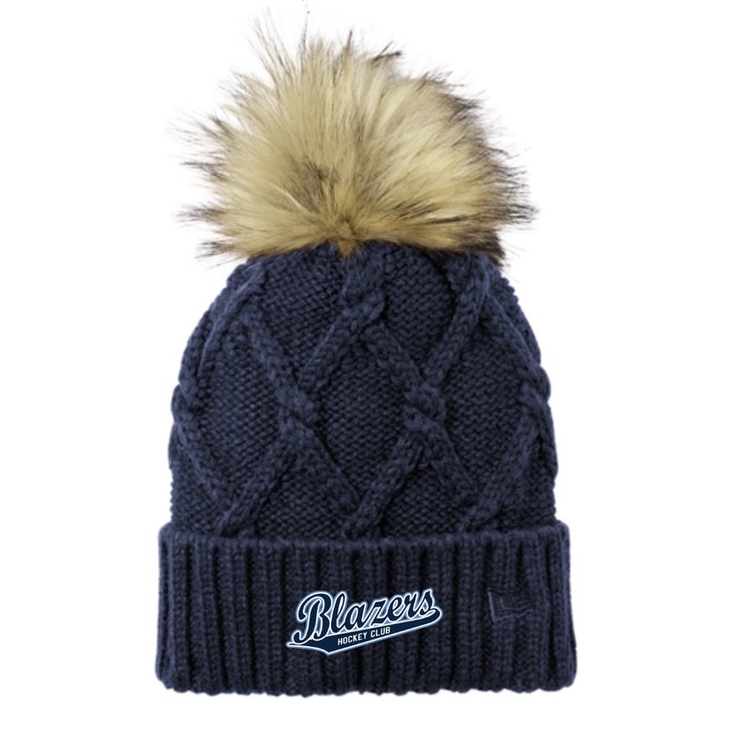 Load image into Gallery viewer, Boch Blazers New Era® Faux Fur Pom Beanie
