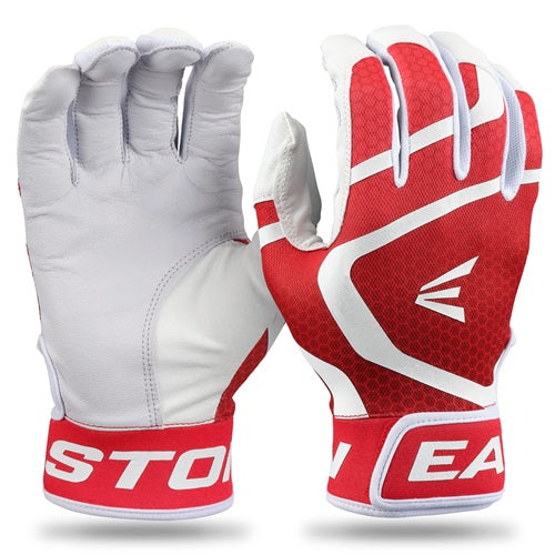 Easton Mav GT Batting Gloves White/Red